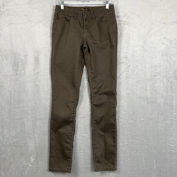 Prana Women's 2/26 Kayla Jean Skinny Slim Fit Performance Denim Stretchy Brown - Picture 1 of 16